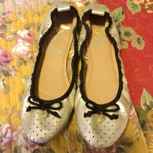 Gold Ballet Flats